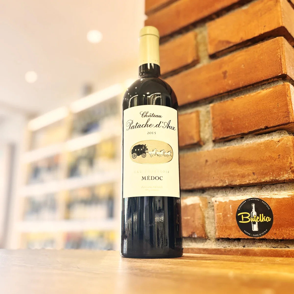 Château Patache d'Aux, Médoc, Cru Bourgeois, Bordeaux, Francija, 2015, 750ml